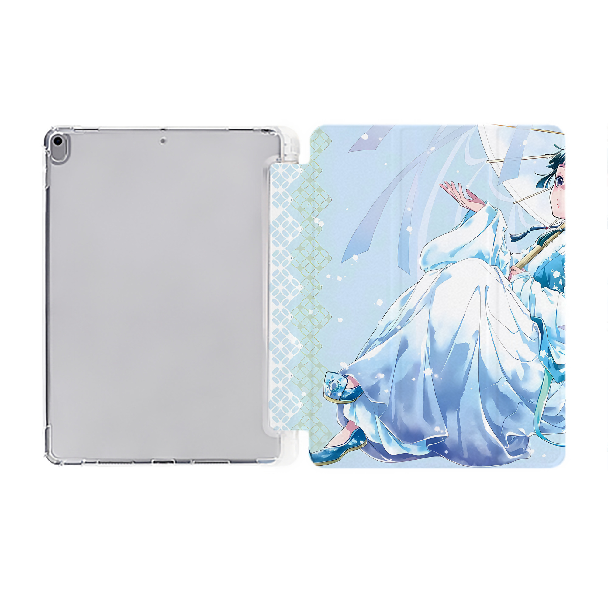 （画像用） 薬屋のひとりごと The Apothecary Diaries IPad ケース ペン収納付き 三つ折りスタンド PUレザー×シリコン 対応機種9.5/10.5/10.9インチ